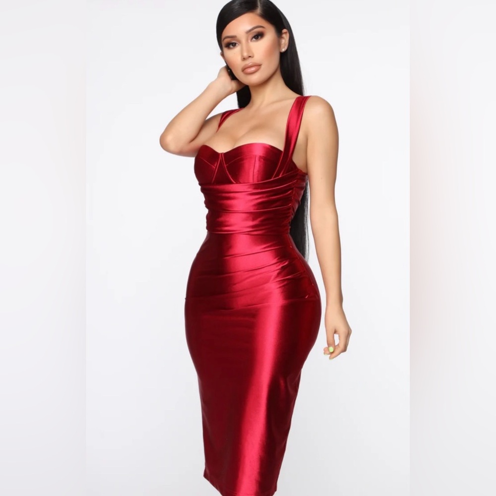 Fashion Nova Bold Red Mini Dress